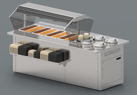 Modular Soup End for Hot & Cold Bars