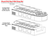 Custom 5' Round End Cap Soup Bar
